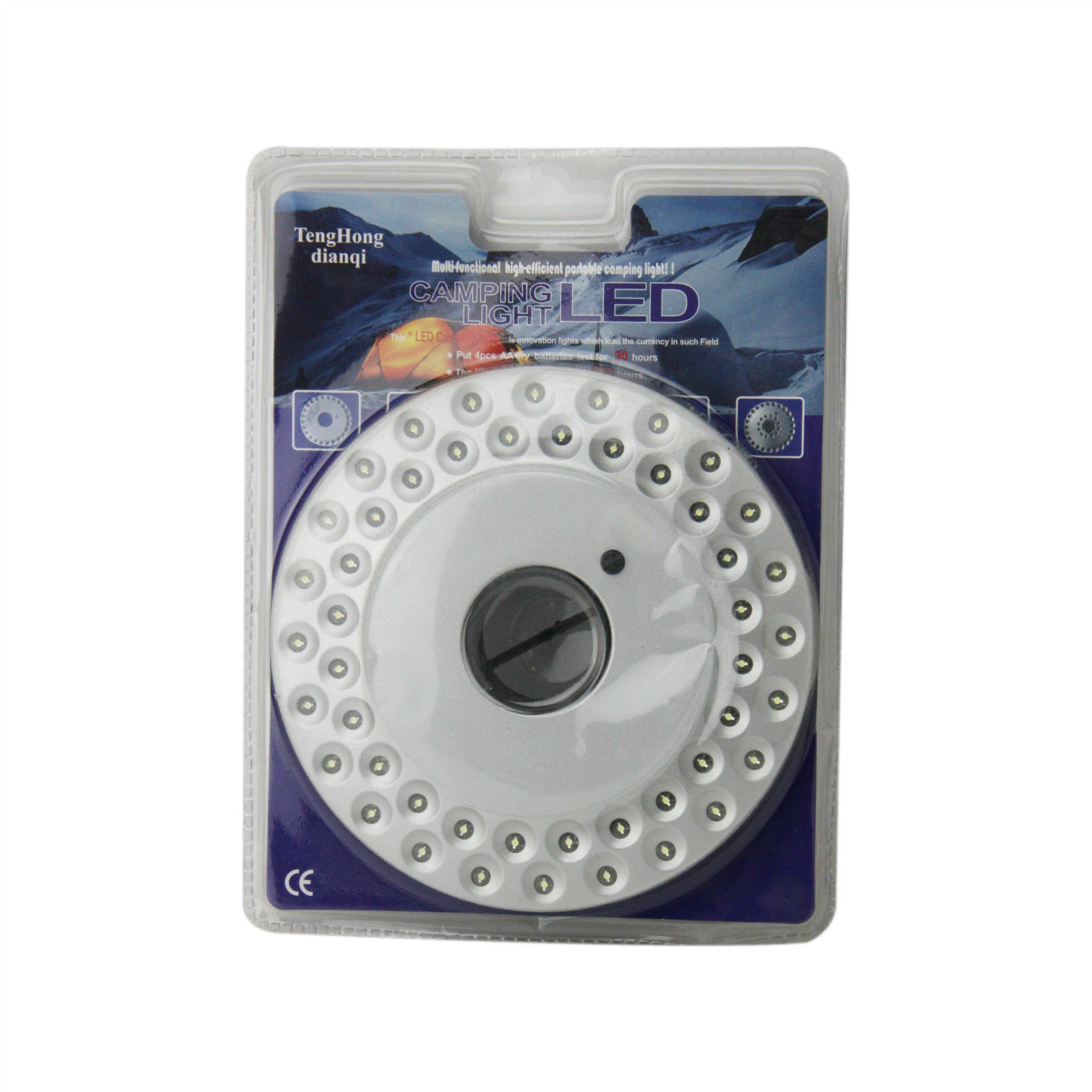 Outdoor Camping Adventure 48led Disc Light Umbrella Light Camping Light Tent Light Emergency Light Three-Stop Lighting