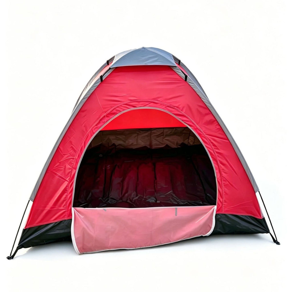 New Single-Layer Manual Tent Color Matching Outdoor Travel Mountaineering Single Camping Picnic Tent Sunshade Beach Double