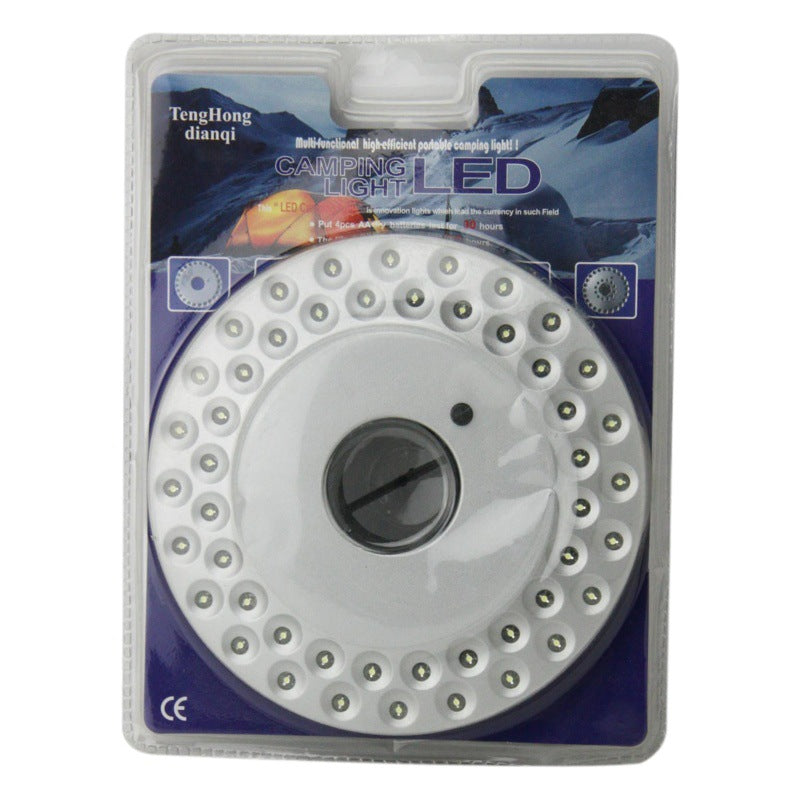 Outdoor Camping Adventure 48led Disc Light Umbrella Light Camping Light Tent Light Emergency Light Three-Stop Lighting