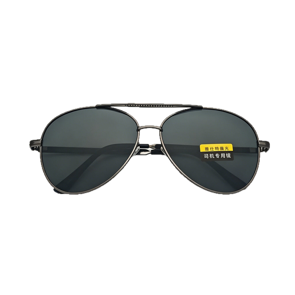 New Polarized Sunglasses Men's Driving Fishing Square Metal Frame Sunglasses Fashion Glasses Men's Polarized Glasses