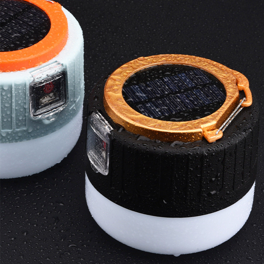 Cross-Border Outdoor Solar Tent Light USB Charging Camping Light Camping Light Power Failure Emergency Horse Light with Remote Control