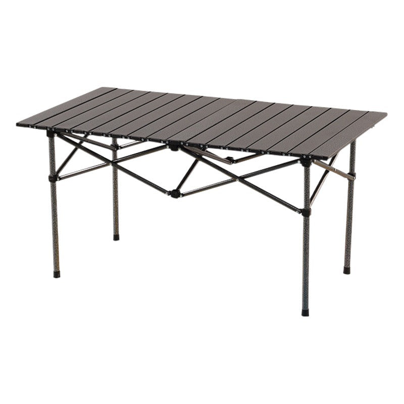 Strict Selection Wholesale Outdoor Folding Table Metal Egg Roll Table Portable Picnic Table Stall Table Camping Barbecue Self-Driving Tour