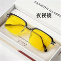 Fashion Driving Sunglasses Day and Night Dual-Use Fishing Men's Color Changing Sunglasses Eyebrow Frame High-Grade Goggles