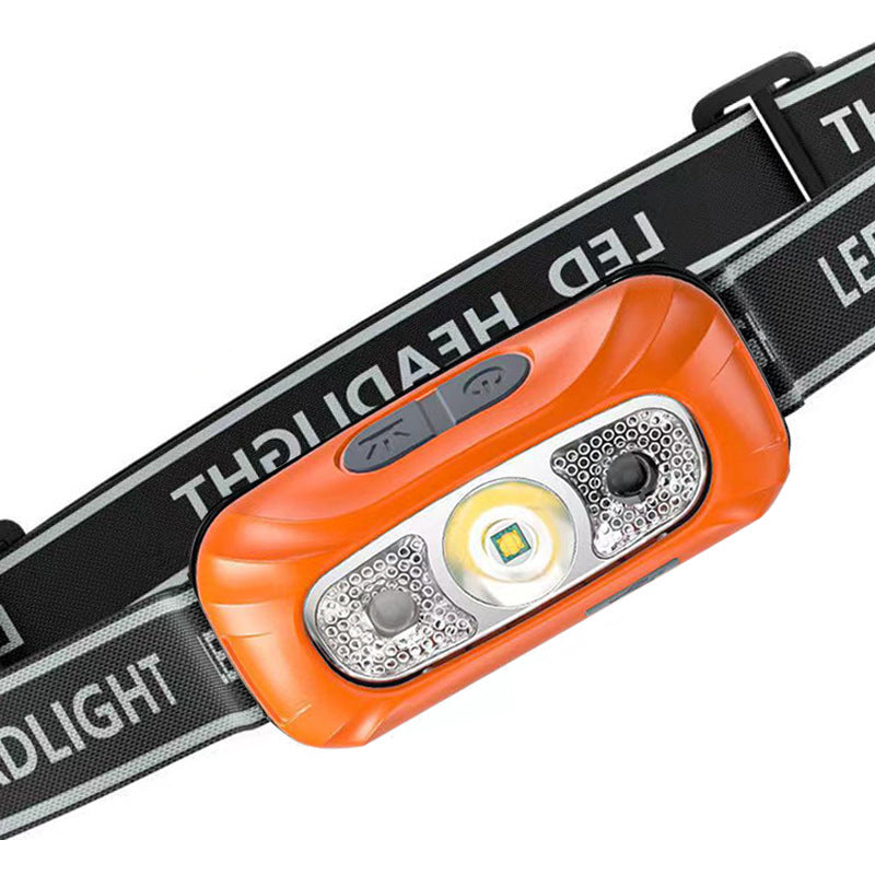 Strong Light Headlight Charging Super Bright Head-Mounted Lighting Lamp Super Long Endurance Induction Outdoor Night Fishing Household Flashlight