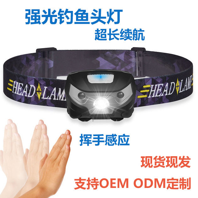 Cross-Border Owl Headlamp Led Strong Light Induction Headlamp Charging Head-Mounted Outdoor Fishing Special Ultra-Long Endurance