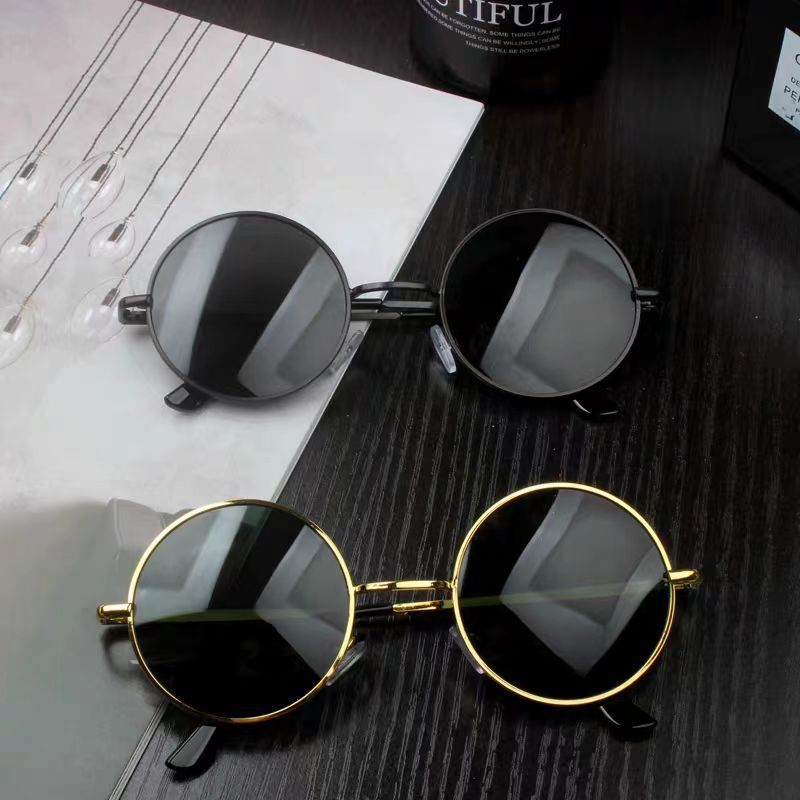 Retro Harry Potter round Glasses Hyaluronic Acid Duck Cute Metal Sunglasses Wedding Bridesmaid Group Handsome Sunglasses