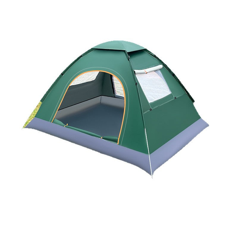 Cross-Border Tent Outdoor Camping 2-3 People Automatic Throwing Tent Camping Riding Beach Sunshade Portable Double Window Hand Throwing Tent