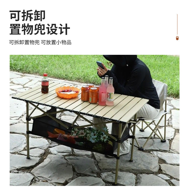 Primitive Man Camping Table and Chair Egg Roll Table Picnic Full Set of Equipment Picnic Portable Outdoor Folding Table and Chair Wholesale