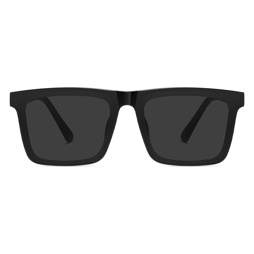 Flat Sunglasses Men's Driving UV-Proof Driver Driving High-Grade Square Flat Sunglasses Men