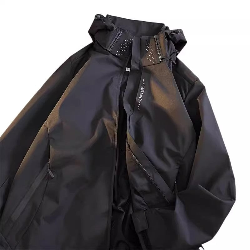 Men's Windproof Waterproof Outdoor Windbreaker Autumn and Winter Breathable Jacket Couple's Three-Proof Mountaineering Jacket