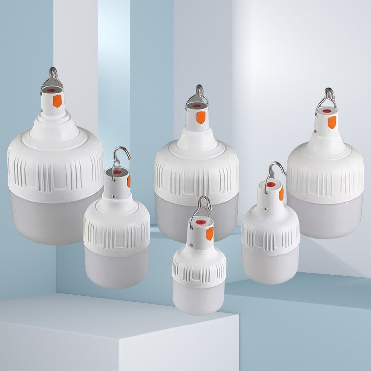 LED Outdoor Bulb Camping Stall Lamp USB Rechargeable Bulb Lamp Full Power Rechargeable Bulb Outdoor Camping Wild