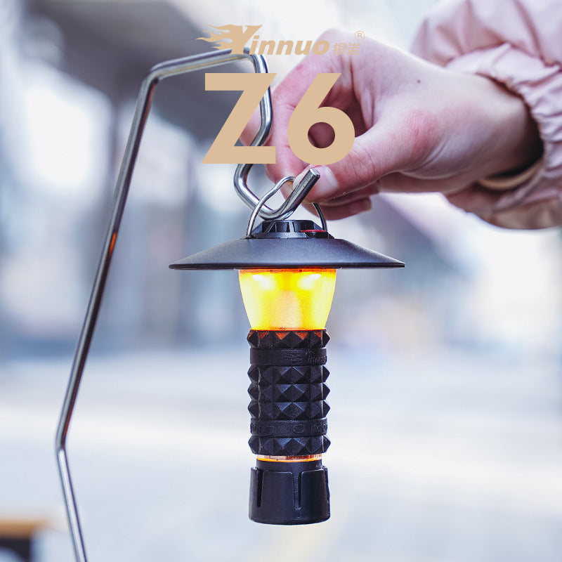 Yinnuo Z6 Camping Lamp Outdoor Ultra-Long Endurance Tent Lamp Camping Lamp Atmosphere Hanging Goalzero Flat Tower Lamp