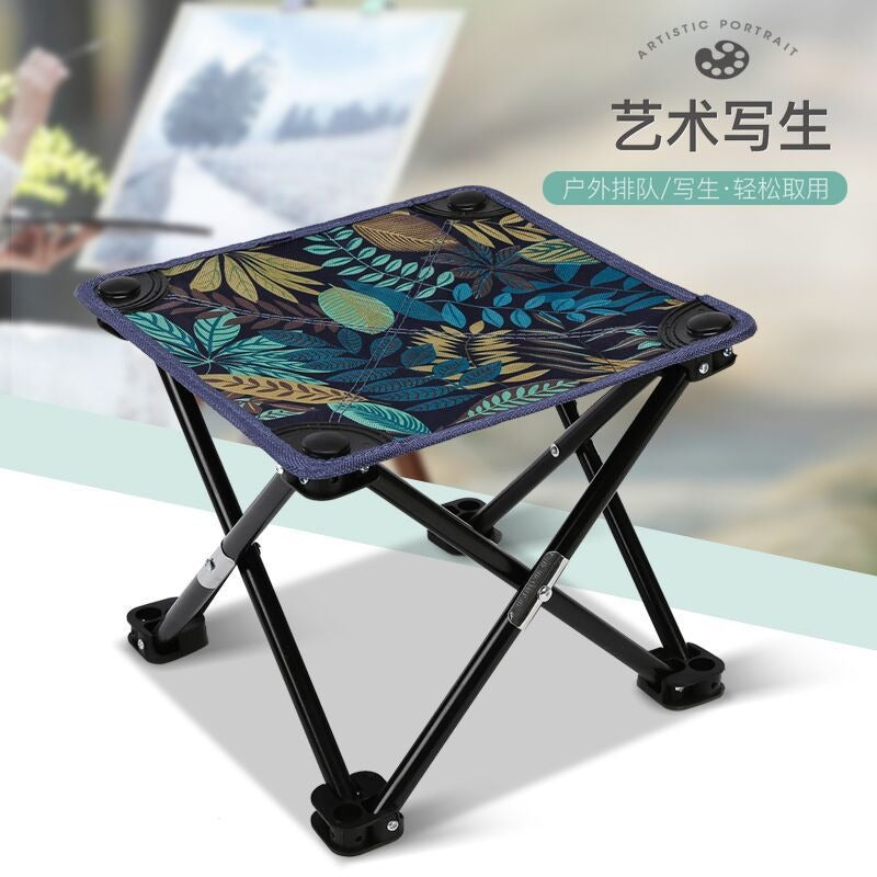 Folding Stool Outdoor Camping Picnic Travel Portable Portable Fishing Small Maza Outdoor Stall Folding Chair