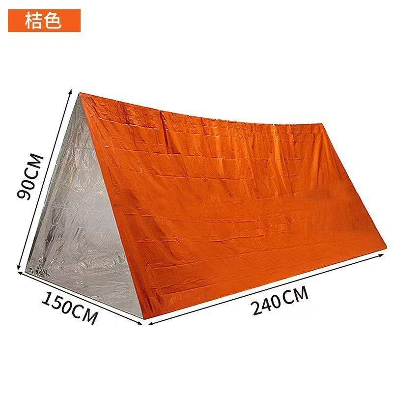Cross-Border Outdoor Emergency Tent Portable Emergency Rescue and Disaster Relief Camping Cold-Proof Sleeping Bag Thermal Blanket Mountaineering Camping