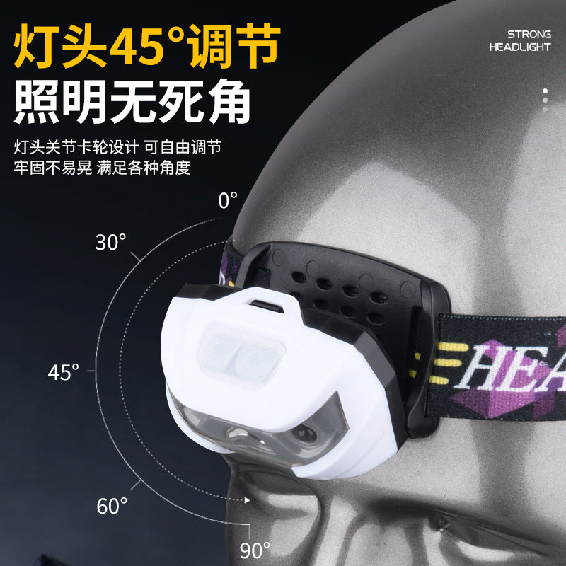 Cross-Border Owl Headlamp Led Strong Light Induction Headlamp Charging Head-Mounted Outdoor Fishing Special Ultra-Long Endurance