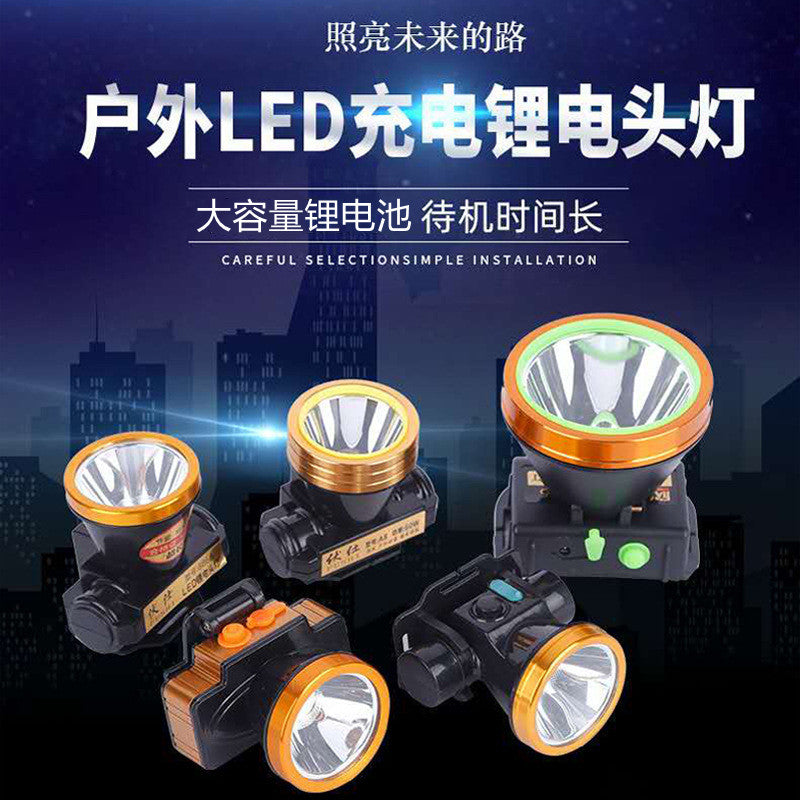 Head-Mounted Ultra-Long Endurance Lithium Battery Super Bright Strong Light Waterproof Charging Outdoor Fishing Night Fishing Induction High Luminous Headlight