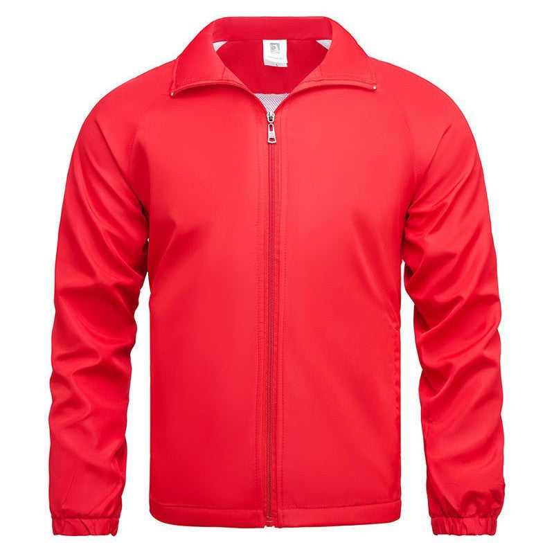 Work Clothes Jacket Custom Printed Logo Long-Sleeved Windbreaker Advertising Shirt Cultural Shirt Custom Class Uniform Activity Work Clothes