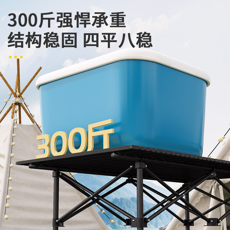 Explorer Folding Camping Table and Chair Outdoor Egg Roll Table Picnic Table Portable Table and Chair Integrated Full Set of Equipment