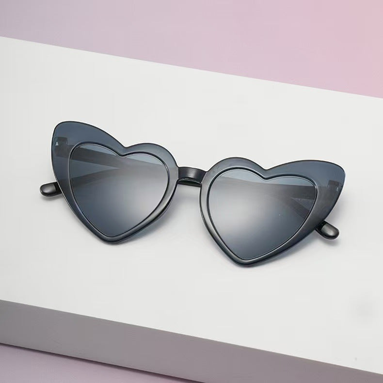 New Peach Heart Sunglasses European and American Cross-Border Party Love Glasses Fashion All-Match Personality Special-Shaped Sun Protection Sunglasses