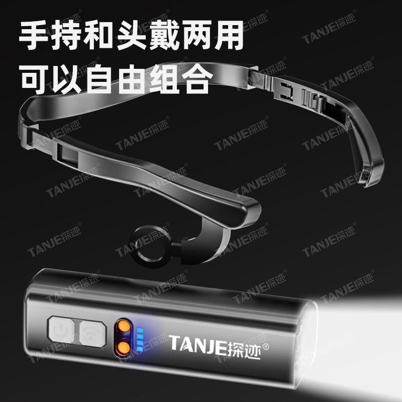 New Ear-Mounted Headlight Strong Light Super Bright Charging Outdoor Mountaineering Fishing Special Endurance Super Long Induction Head-Mounted