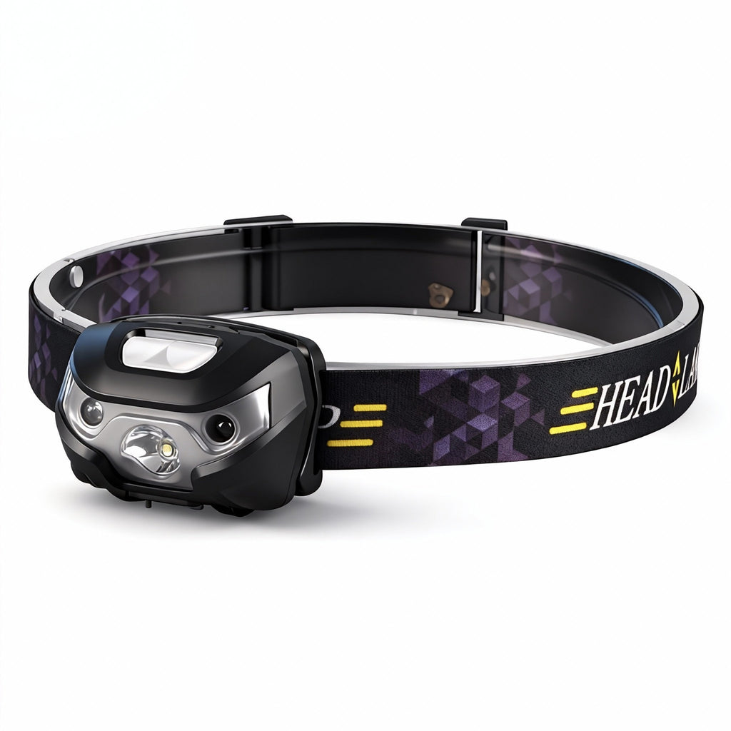 Induction Headlight Super Bright Rechargeable Waterproof Super Long Standby Fishing Night Fishing Headlight Strong Light LED Head-Mounted Flashlight