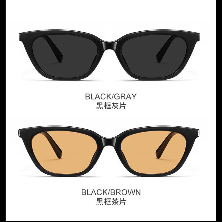 WANG Jiaer's Same GM Sunglasses Men's Fashionable Ruan Handsome Retro High-Grade Cat Eye Sunglasses Polarized Internet Celebrity Small Frame