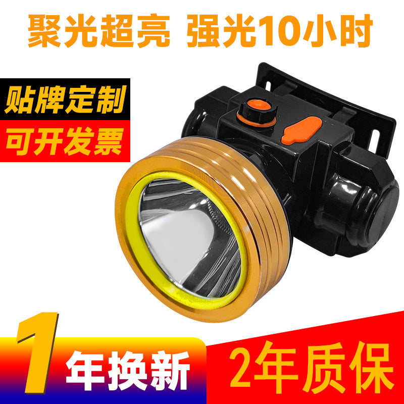 Head-Mounted Ultra-Long Endurance Lithium Battery Super Bright Strong Light Waterproof Charging Outdoor Fishing Night Fishing Induction High Luminous Headlight