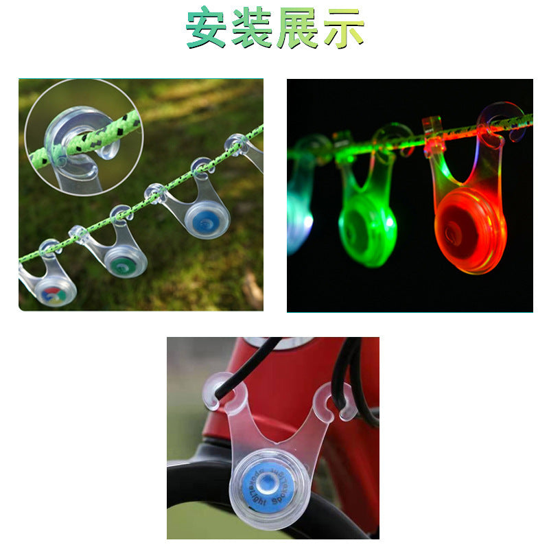 Outdoor Camping Light Camping Safety Warning Light Tent Lanyard Light Outdoor Bicycle Riding Light Camping Decorative Light