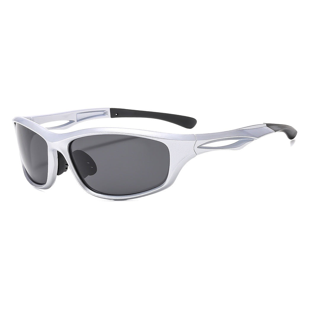 Cross-Border New Sports Polarized Sunglasses Men's European and American Ins Windproof Sunglasses Outdoor Riding Glasses UV-Proof