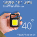 Cross-Border Mini Keychain Light Multi-Functional Strong Light Small Flashlight Strong Magnetic Work Light Bottle Opener Camping Light Self-Driving Travel