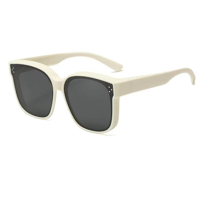 One-Mirror Dual-Purpose Glasses Polarized UV-Proof Driving Sunglasses Myopia Party Face-Looking Small Sunglasses