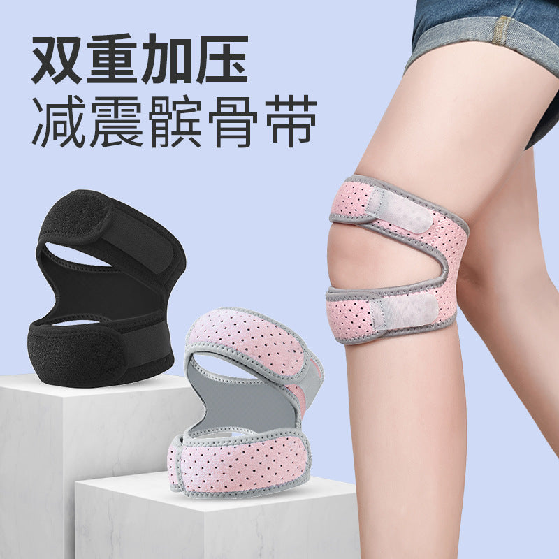 Upgrade Menisci Sports Kneecap Anti-Slip Silicone Sports Kneecap Adjustable Band Weightlifting Shock Absorber Kneecap Protective Gear