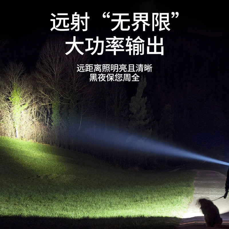 High-Power LED Headlamp Long Endurance Strong Light Super Bright Head-Mounted Outdoor Induction Fishing Lamp Rechargeable Lithium Battery Headlamp