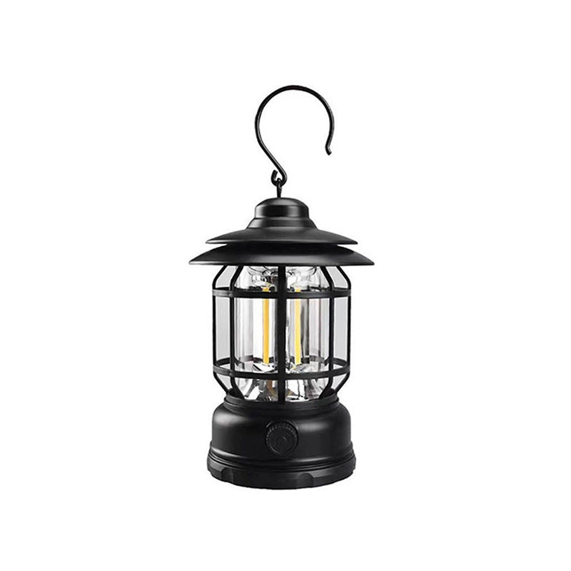 Tiktok Hot Camping Lamp Atmosphere Lamp Flame Camping Lamp Tent Retro Lantern Outdoor Charging Portable Lamp Gift