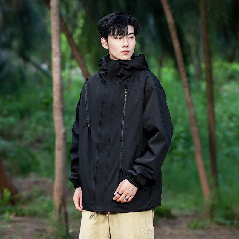 Fashion Coat for Men 2025 New Spring New Outdoor Casual Cool Handsome Trendy Loose Charge for Teenagers Men's Top