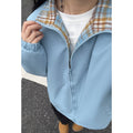American-Style Fake Two-Piece Jacket Trendy Brand Cardigan Jacket Men's Autumn Retro Couple Jacket Sports Trendy Jacket