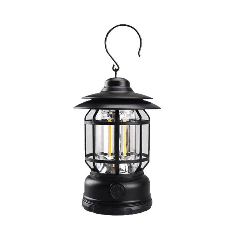 Tiktok Camping Lamp Retro Portable Atmosphere Tent Lamp Outdoor Camping Waterproof Rechargeable Lantern Portable Portable Lamp