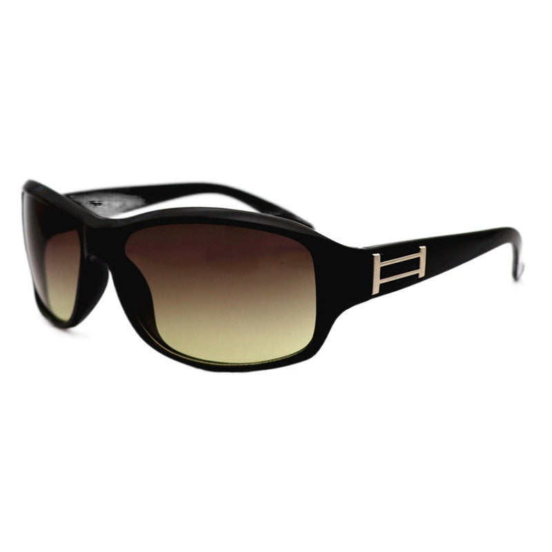 Sunglasses Men's Square Sunglasses Black New Glasses Pc Frame Fashion Simple Plain Glasses Night Vision Goggles