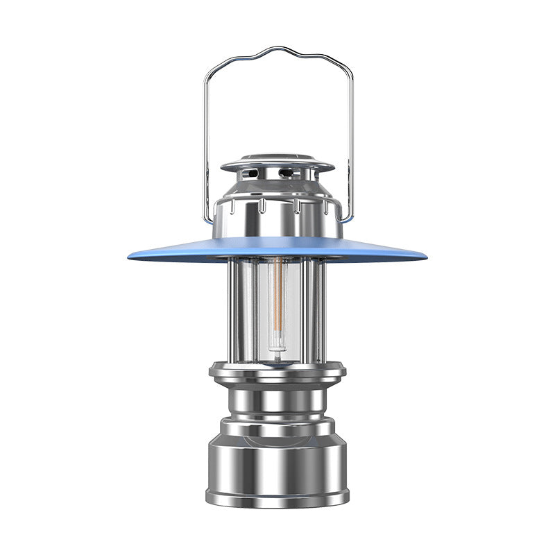 New Cross-Border Outdoor Camping Light Portable Tent Light Retro Lantern Rechargeable Camping Lantern Lighting Emergency Light