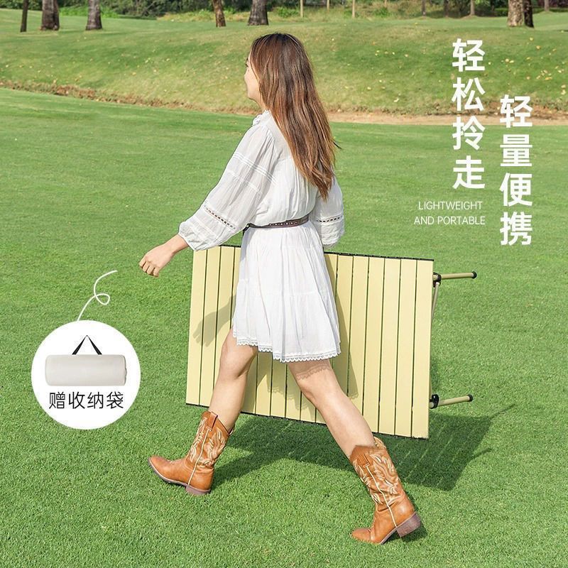 Cross-Border Outdoor Folding Table Egg Roll Table Portable Night Market Stall Folding Table Camping Outdoor Folding Small Table