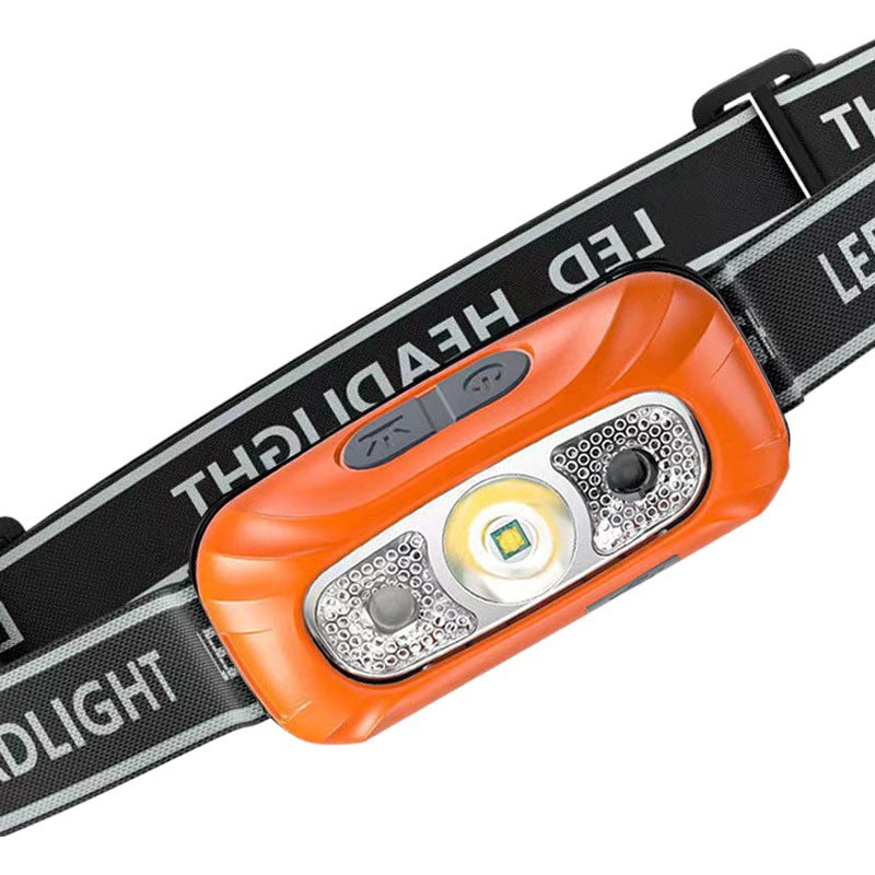 Strong Light Headlight Charging Super Bright Head-Mounted Lighting Lamp Super Long Endurance Induction Outdoor Night Fishing Household Flashlight