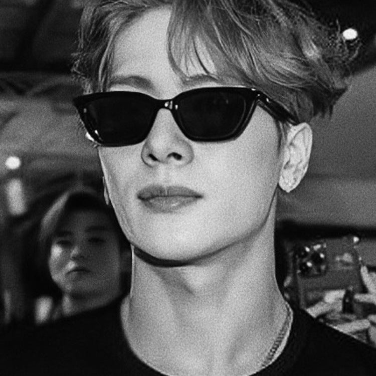 WANG Jiaer's Same GM Sunglasses Men's Fashionable Ruan Handsome Retro High-Grade Cat Eye Sunglasses Polarized Internet Celebrity Small Frame