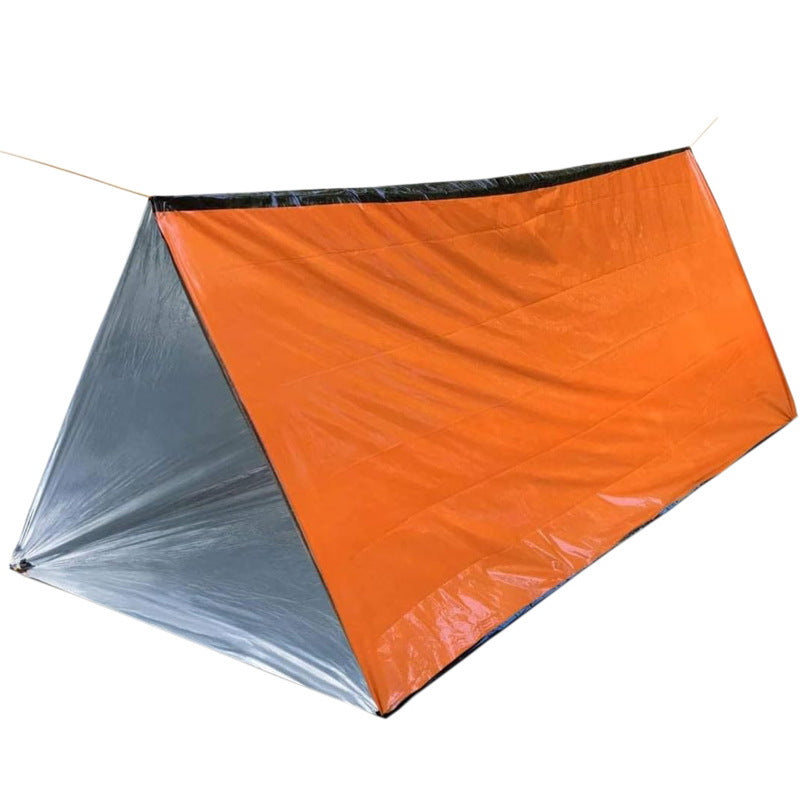 Portable Outdoor Emergency Tent Emergency Rescue and Disaster Relief Camping Cold-Proof Sleeping Bag Insulation Blanket Mountaineering Camping Cross-Border Delivery