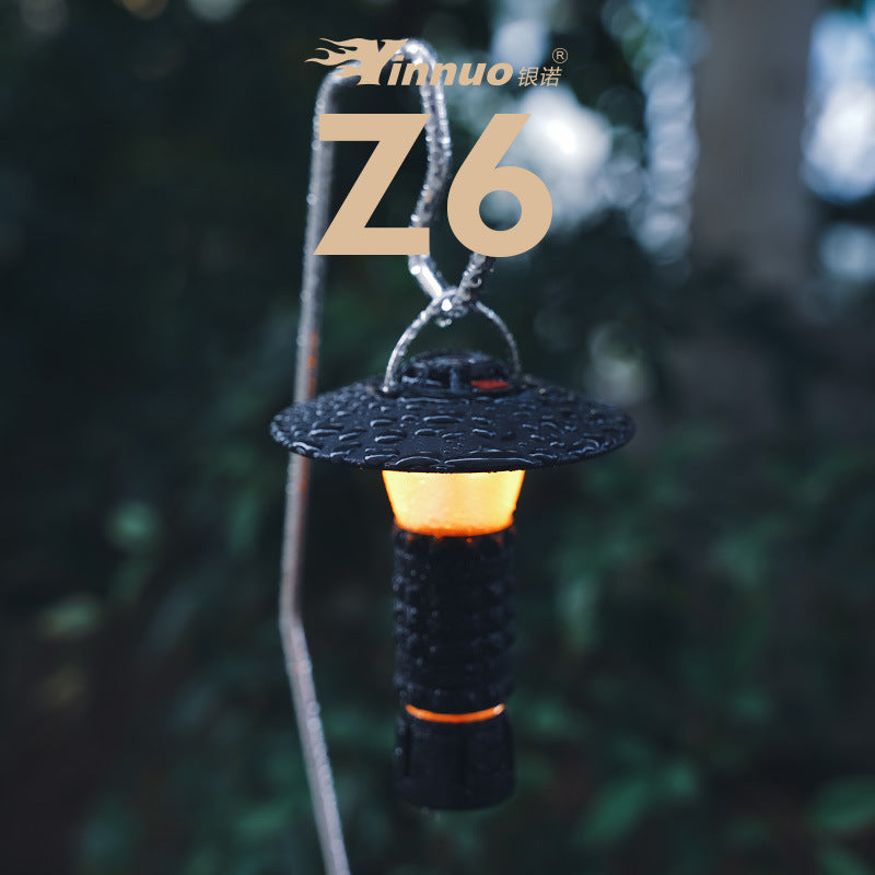 Yinnuo Z6 Camping Lamp Outdoor Ultra-Long Endurance Tent Lamp Camping Lamp Atmosphere Hanging Goalzero Flat Tower Lamp