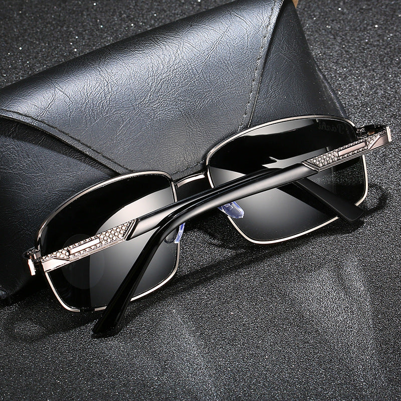 New Glass Sunglasses Men's Driving Riding Sunglasses Shading UV Protection Tempered Glass Sunglasses Wholesale