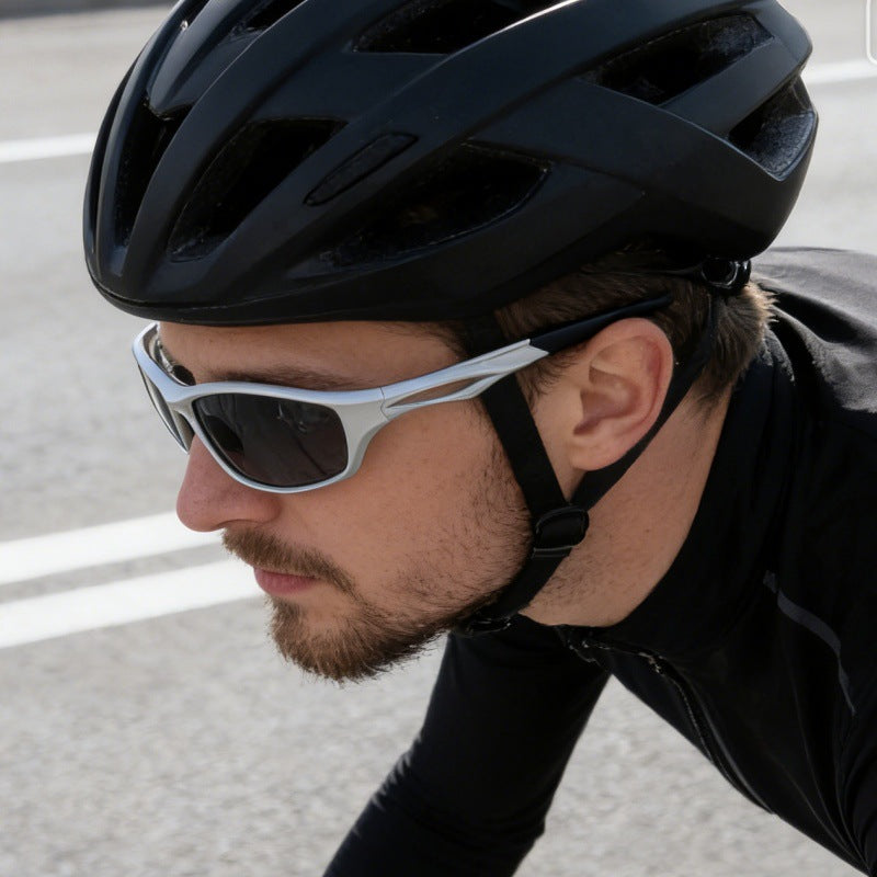 Cross-Border New Sports Polarized Sunglasses Men's European and American Ins Windproof Sunglasses Outdoor Riding Glasses UV-Proof
