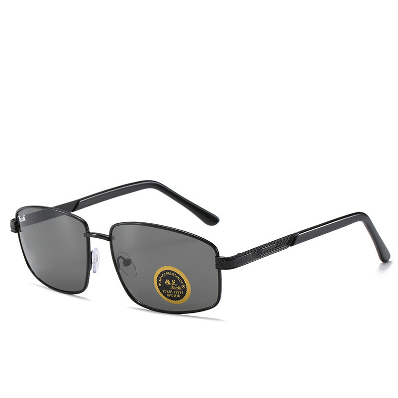 New Glass Sunglasses Men's Driving Riding Sunglasses Shading UV Protection Tempered Glass Sunglasses Wholesale