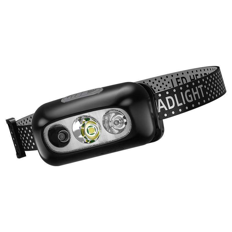 Headlight Super Bright Long Endurance Charging Head-Mounted Strong Light Induction Flashlight Led Night Fishing Lamp Endurance Lithium Battery