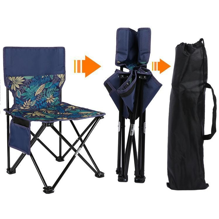 Outdoor Folding Chair Picnic Camping Moon Chair Portable Folding Chair Adjustable High Back Recliner Sketch Chair