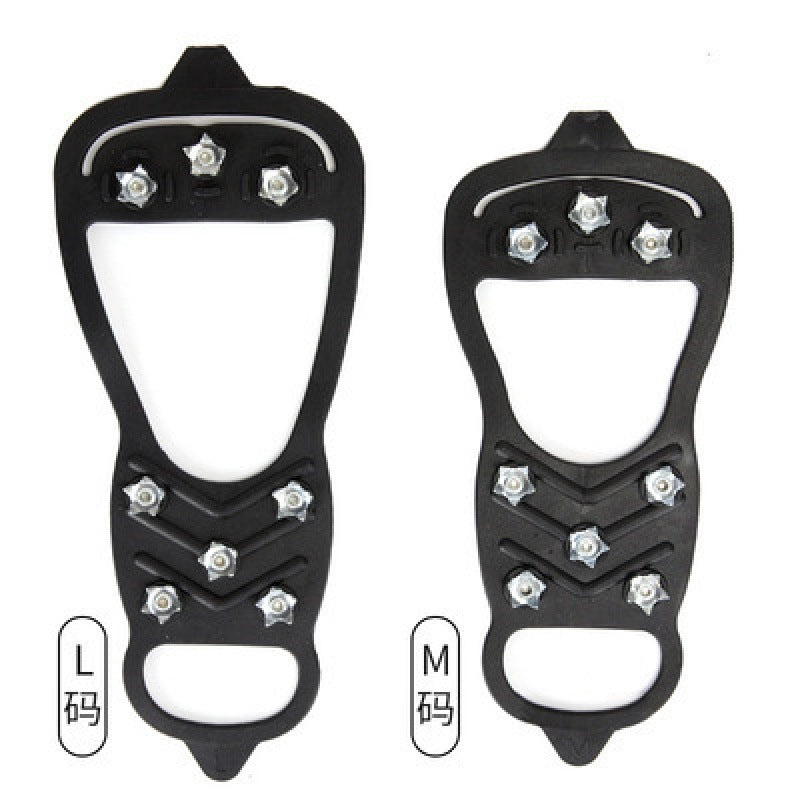 Outdoor Snow Five-Tooth Non-Slip Crampons Snow Mountaineering Non-Slip Shoe Cover Universal Ice Surface Fishing Professional Anti-Fall Shoe Cover